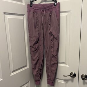 lululemon athletica mauve/purple track joggers
